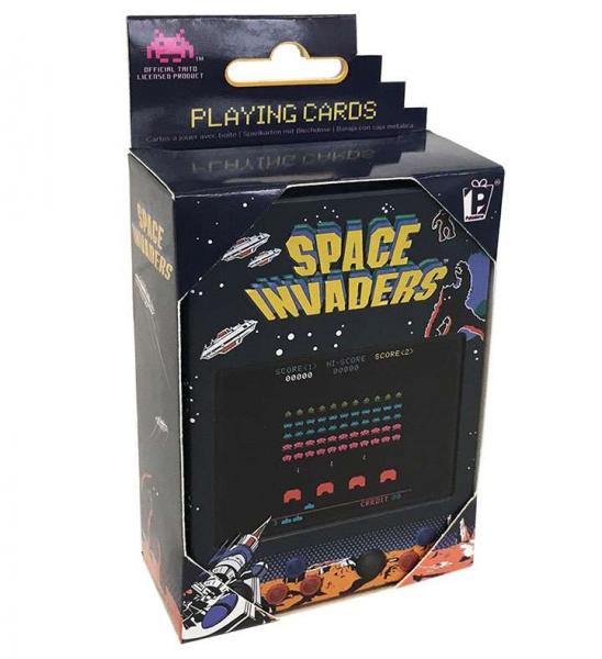 Space Invaders Arcade Game Playing Cards Deck with Embossed Case NEW SEALED