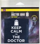 Doctor Who Keep Calm I'm The Doctor Flexible Vinyl Car Magnet Decal, NEW SEALED
