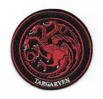 Game of Thrones House Targaryen Dragon Sigil Logo Embroidered Patch, NEW UNUSED