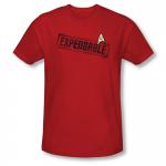 Star Trek The Original Series Security Red Shirt Expendable Logo T-Shirt