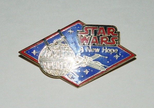Star Wars: A New Hope Movie Logo Metal Cloisonne Pin 1994 NEW UNUSED