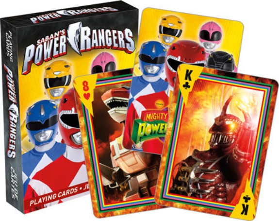 Saban's Mighty Morphin Power Rangers Photo Illustrated Playing Cards NEW SEALED