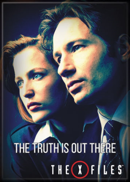 The X-Files TV The Truth Is Out There Mulder Scully Photo Refrigerator Magnet