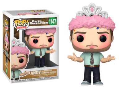 Parks and Recreation Andy as Princess Rainbow Sparkle POP Figure Toy #1147 FUNKO picture