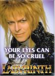 Labyrinth Movie Jareth You're Eyes Can Be So Cruel Photo Refrigerator Magnet NEW