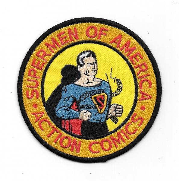 Superman, Supermen of America Club 1950's Logo Embroidered Patch NEW UNUSED picture