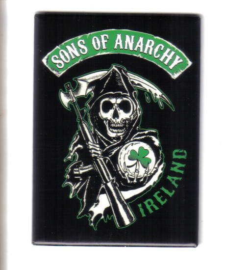 Sons of Anarchy TV Series Ireland Logo Refrigerator Magnet, NEW UNUSED
