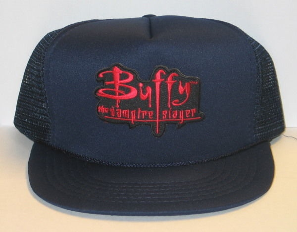 Buffy The Vampire Slayer TV Series Name on a Black Baseball Cap Hat NEW