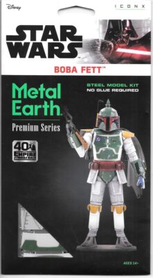 Star Wars Boba Fett Figure Metal Earth Laser Cut Premium Series Model Kit NEW picture