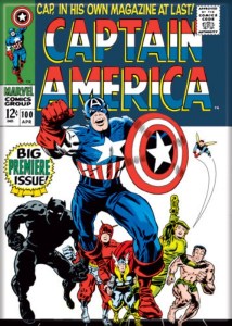Marvel Comics Captain America Comic Book Cover #100 Refrigerator Magnet UNUSED