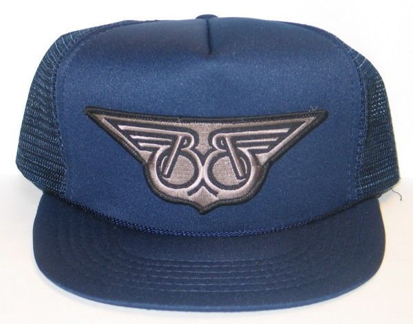 Buckaroo Banzai Winged B's Logo Patch on a Blue Baseball Cap Hat NEW