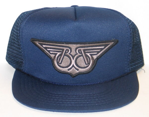 Buckaroo Banzai Winged B's Logo Patch on a Blue Baseball Cap Hat NEW picture