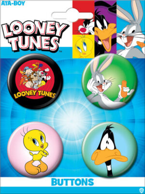 Looney Tunes Animation Images Round 4 Button Set #1 NEW MINT ON CARD picture