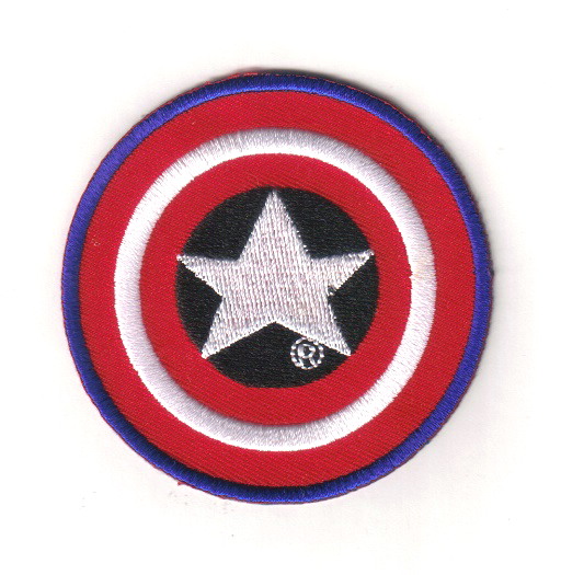 Marvel Comics Captain America Shield Logo Embroidered Patch NEW UNUSED
