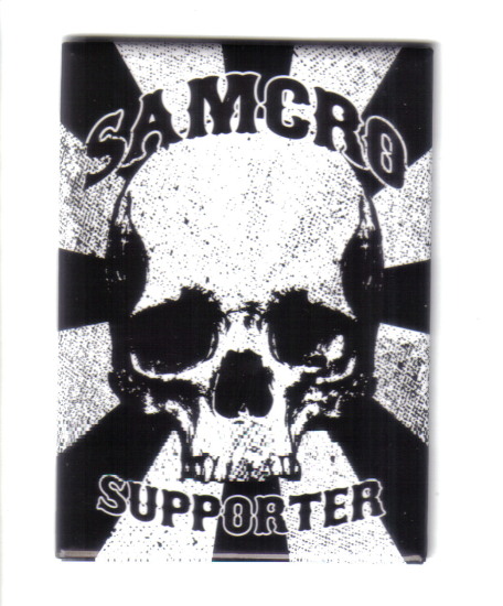 Sons of Anarchy TV Series SAMCRO Supporter Logo Refrigerator Magnet, NEW UNUSED