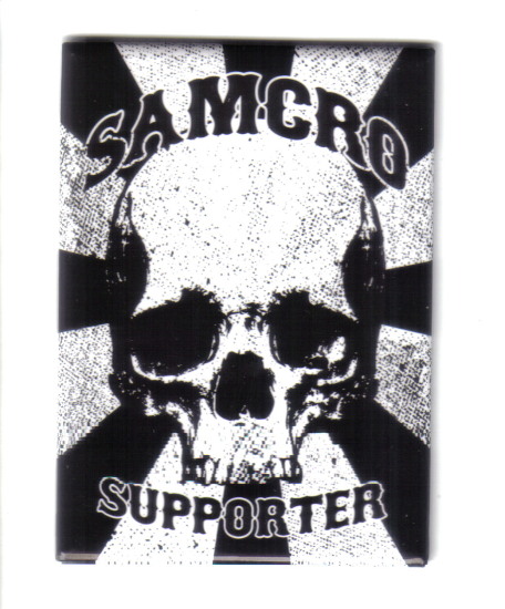 Sons of Anarchy TV Series SAMCRO Supporter Logo Refrigerator Magnet, NEW UNUSED picture