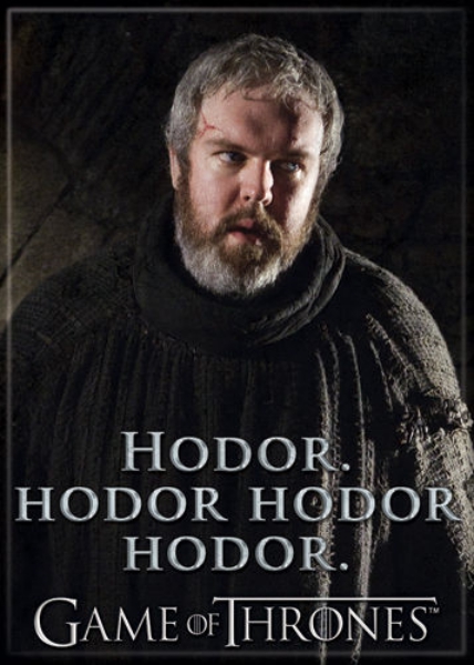 Game of Thrones Hodor. Hodor Hodor Hodor. Photo Image Refrigerator Magnet NEW