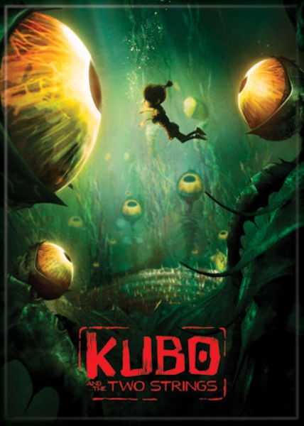Kubo & the Two Strings Animated Movie Swimming Underwater Refrigerator Magnet