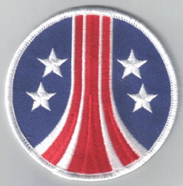 Aliens Movie Stars and Bars USC Marines Light Blue Logo Embroidered Patch UNUSED picture