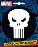 Marvel Comics The Punisher Skull Logo Die-Cut Car Magnet NEW UNUSED