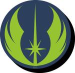 Star Wars Green Jedi Knight Logo Chunky 3-D Die-Cut Magnet NEW UNUSED