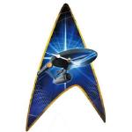 Classic Star Trek Enterprise and Command Insignia Cordless Wall Clock NEW SEALED