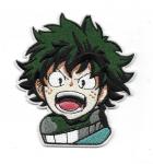 My Hero Academia Screaming Deku Izuku Midoriya Face Embroidered Patch NEW UNUSED