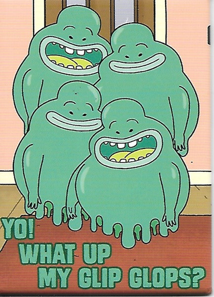 Rick and Morty Animated TV Series What Up My Glip Glops? Refrigerator Magnet