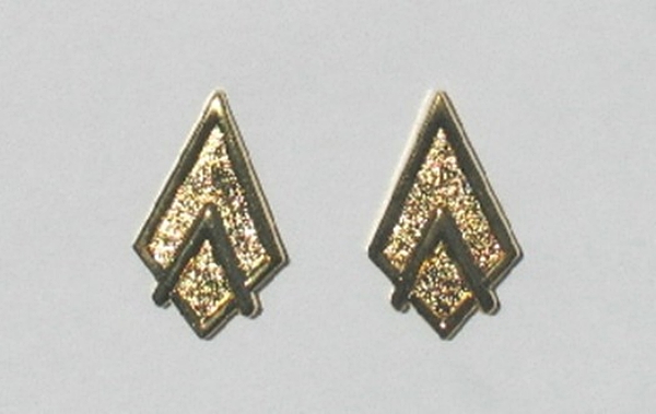 New Battlestar Galactica Lieutenant Collar Rank Pips Pins Set of 2 NEW UNUSED picture