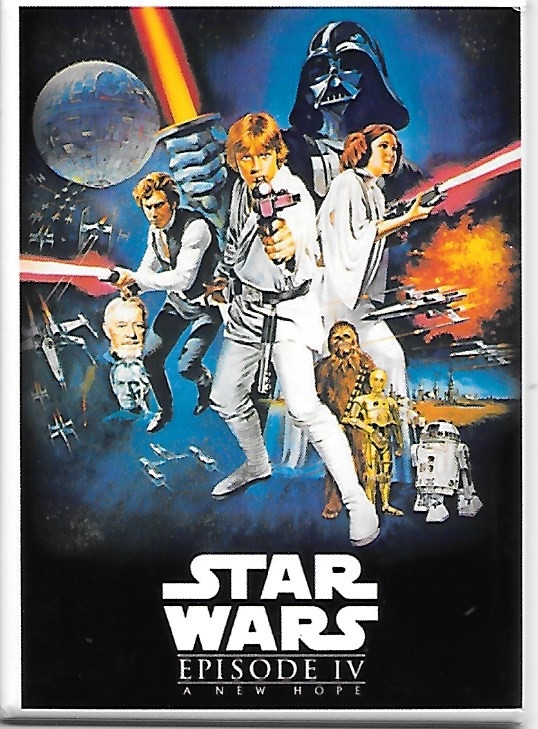 Star Wars Episode IV: A New Hope Movie Poster Image Refrigerator Magnet UNUSED