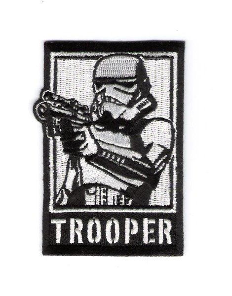 Star Wars StormTrooper with Blaster Embroidered Vertical Patch, NEW UNUSED