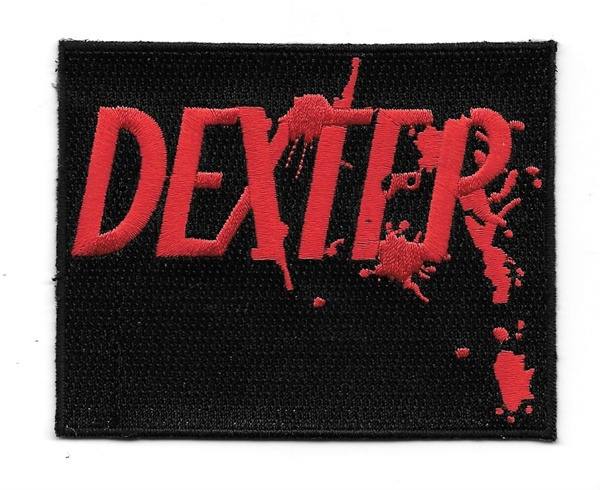 Dexter TV Series Bloody Name Logo 4" Wide Embroidered Patch NEW UNUSED