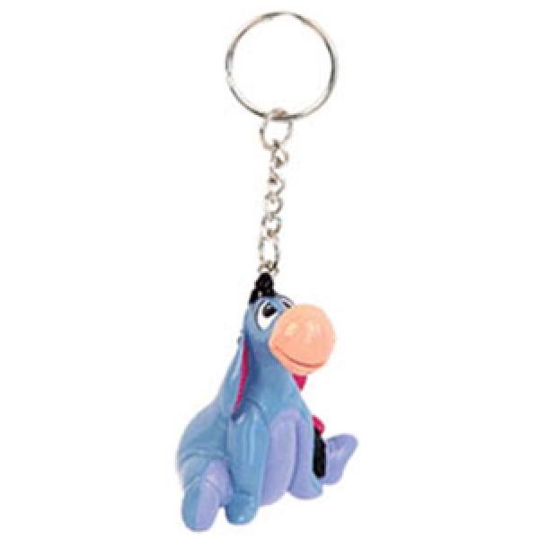 Walt Disney Winnie the Pooh Eeyore Figural PVC Key Ring Key Chain NEW UNUSED