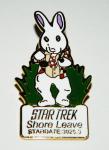 Classic Star Trek TV Series 14th Episode Shore Leave Logo Metal Cloisonne Pin