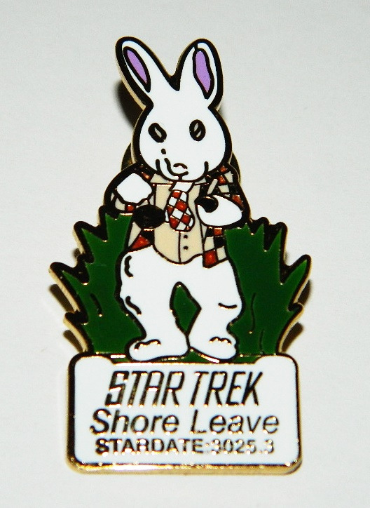 Classic Star Trek TV Series 14th Episode Shore Leave Logo Metal Cloisonne Pin