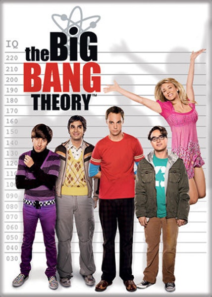 The Big Bang Theory Original Cast IQ Lineup Photo Refrigerator Magnet NEW UNUSED