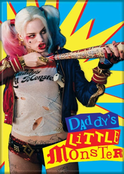 Suicide Squad Movie Harley Quinn with Bat Daddys Lil Monster Refrigerator Magnet picture