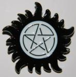 Supernatural TV Series Anti Possession Logo Rigid Metal Enamel Pin NEW UNUSED