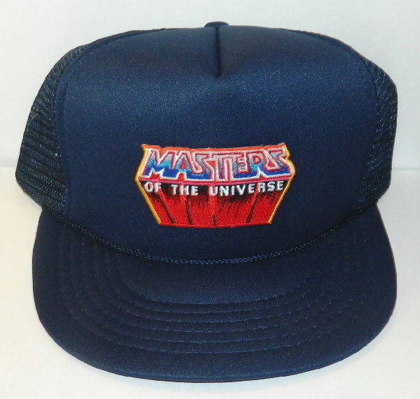 Masters of the Universe TV Series Logo Patch on a Blue Baseball Cap Hat NEW picture