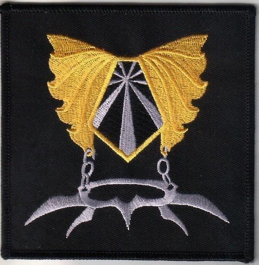 Star Trek Klingon The Sword of Kahless Logo Embroidered Patch, NEW UNUSED picture