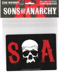 Sons of Anarchy TV Series S Skull A Logo Image Large Car Magnet, NEW UNUSED