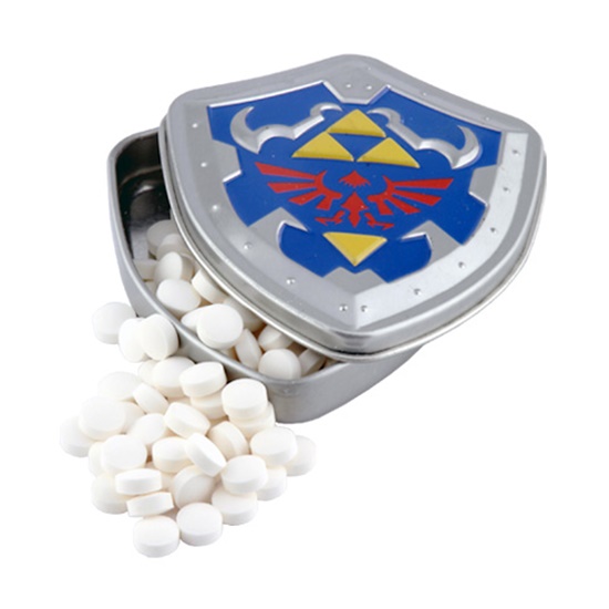 The Legend of Zelda Hylian Shield PepperMints In Embossed Metal Tin NEW SEALED