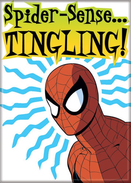 Marvel Comics Spider-Man Spider-Sense ... Tingling! Refrigerator Magnet UNUSED