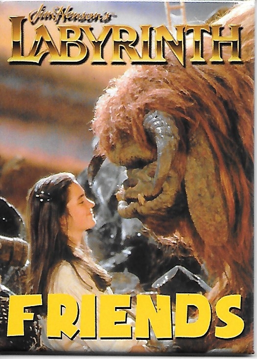 Labyrinth Movie Sarah and Ludo Friends Photo Image Refrigerator Magnet UNUSED