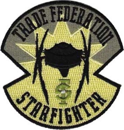 Star Wars Trade Federation Starfighter Logo Patch, NEW UNUSED