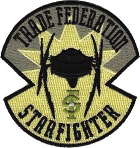 Star Wars Trade Federation Starfighter Logo Patch, NEW UNUSED picture