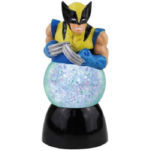 Wolverine with Claws Open Figure Lighted 35mm Sparkler Water Globe, NEW SEALED