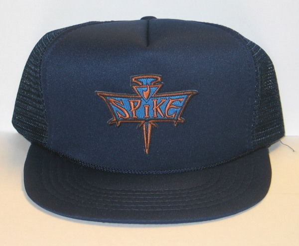 Buffy The Vampire Slayer Spike Logo Patch on a Black Baseball Cap Hat NEW