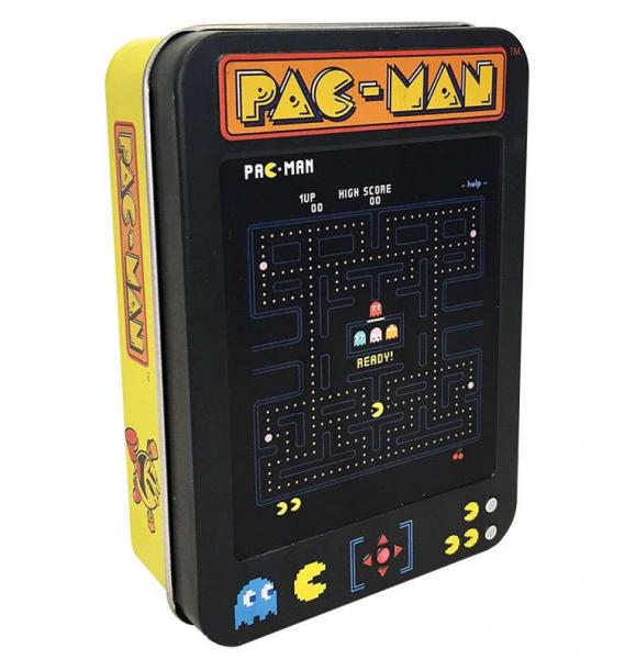 Pac Man Arcade Game Playing Cards Deck with Embossed Case NEW SEALED picture