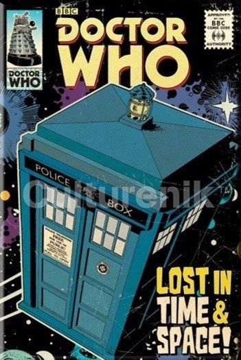 Doctor Who The Tardis Comic Book Cover 2 x 3 Refrigerator Magnet, NEW UNUSED